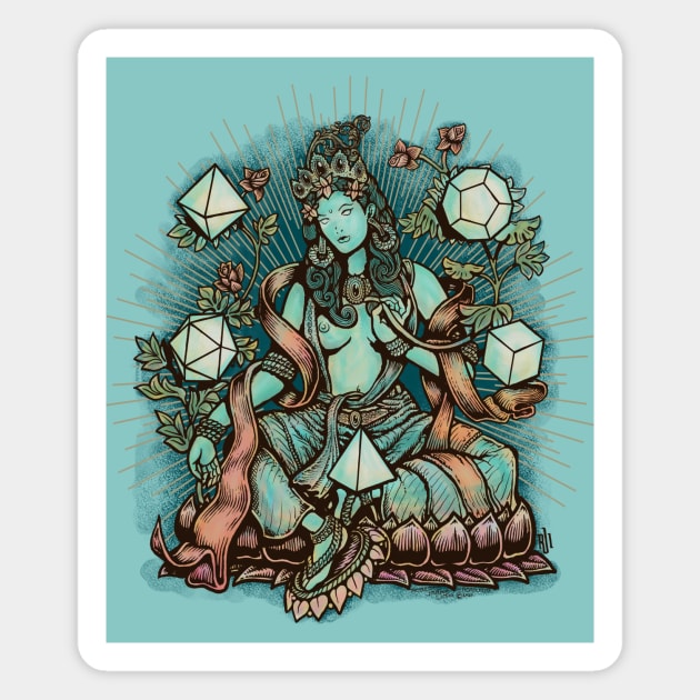 Sacred Geometry Mother - muted colors Magnet by Roberto Jaras Lira